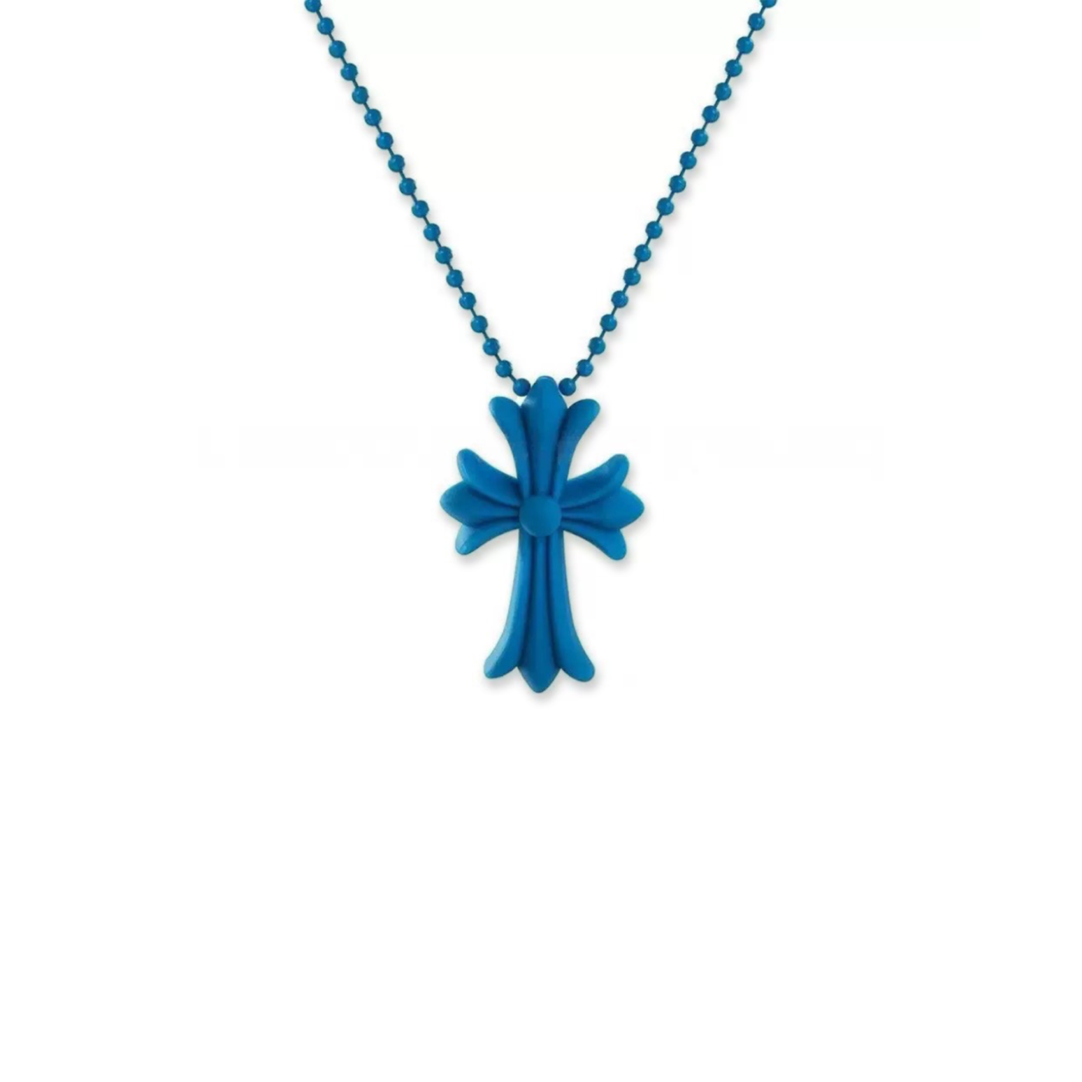 CHROME HEARTS SILICONE CROSS NECKLACE